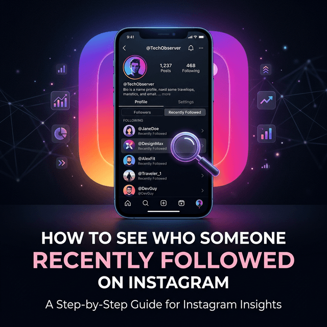 How to See Who Someone Recently Followed on Instagram - Instagram tracking guide